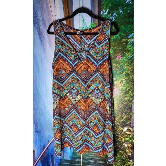 Vibe - Multicolor Sheer Dress Coverup - Picture 1 of 4